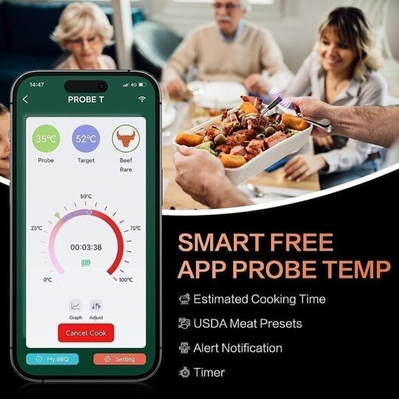 Wireless Meat‎ Thermometer - Picture 3 of 10